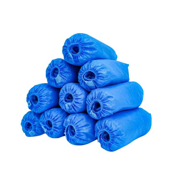 Disposable Waterproof CPE High-Cut Shoe Covers (100pcs/bag)